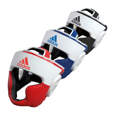 Picture of adidas training-sparring headgear with additional cheek and chin protection