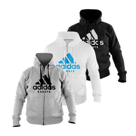 Picture of adidas karate shirt/jacket with a hood